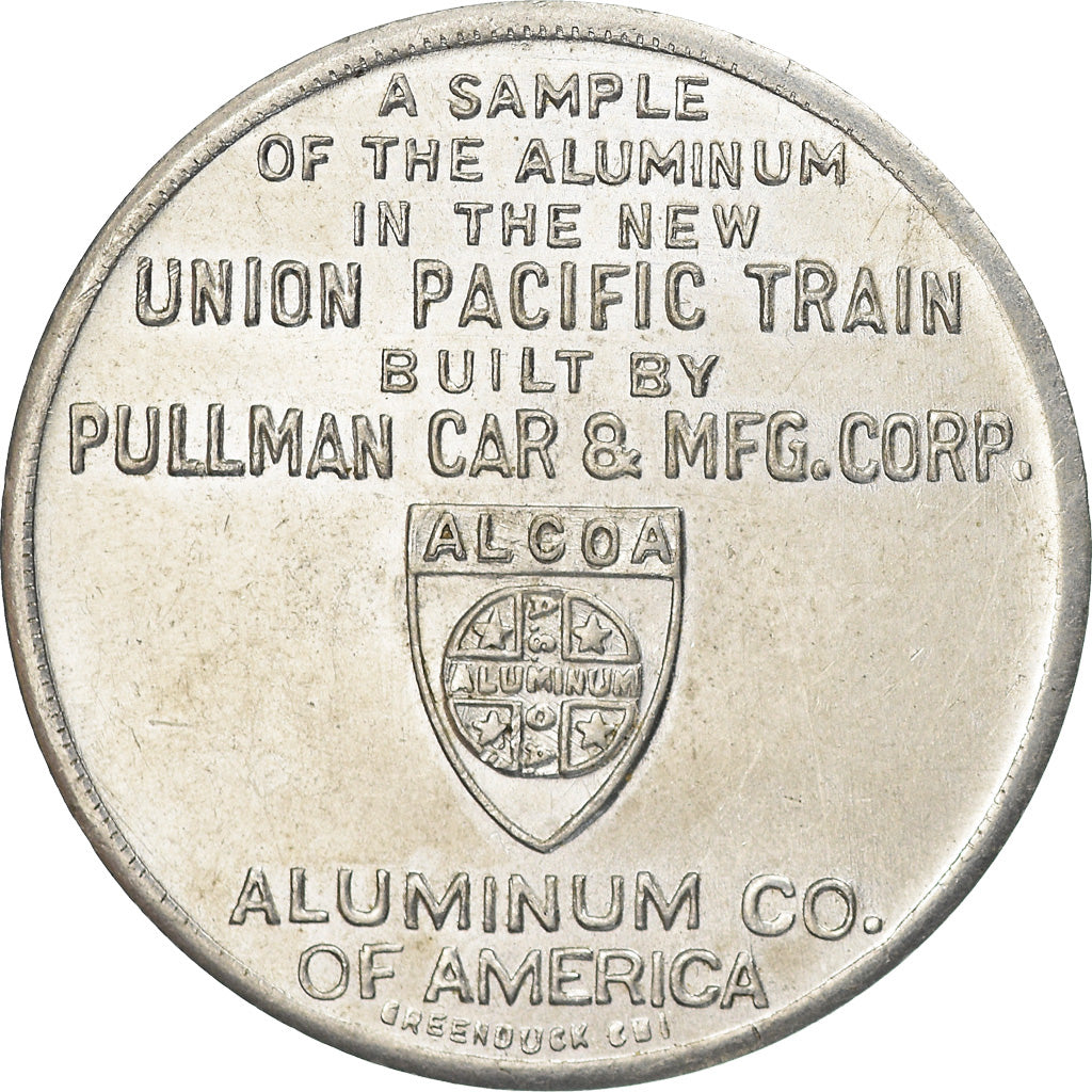 Stati Uniti d'America, Token, Union Pacific Train, Aluminium oCo. of America