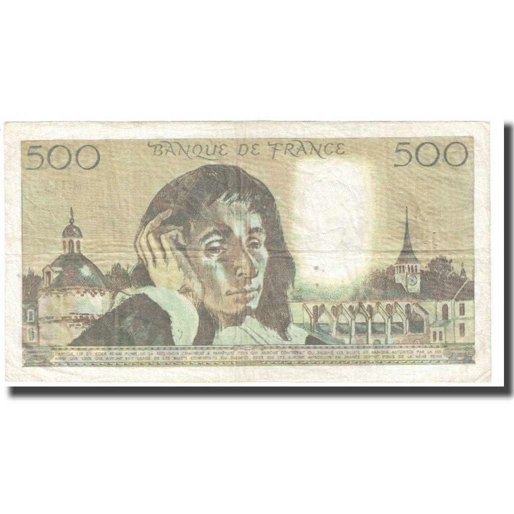 France, 500 Francs, 1980, 1980-04-03, VF(30-35), KM:156e