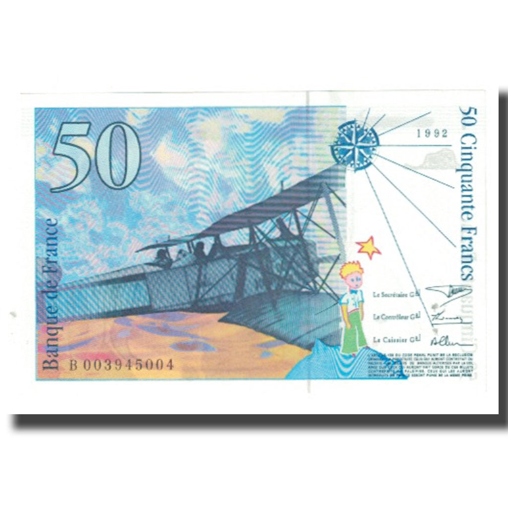Frankreich, 50 Francs, 1992, UNZ, Fayette:72.1b, KM:157a