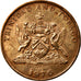 Moneda, TRINIDAD & TOBAGO, 5 Cents, 1976, Franklin Mint, MBC, Bronce, KM:26