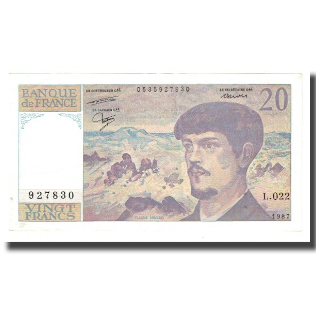 France, 20 Francs, 1987, UNC(60-62), Fayette:66.08, KM:151b