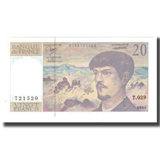 France, 20 Francs, 1990, UNC(60-62), Fayette:66bis.1, KM:151d