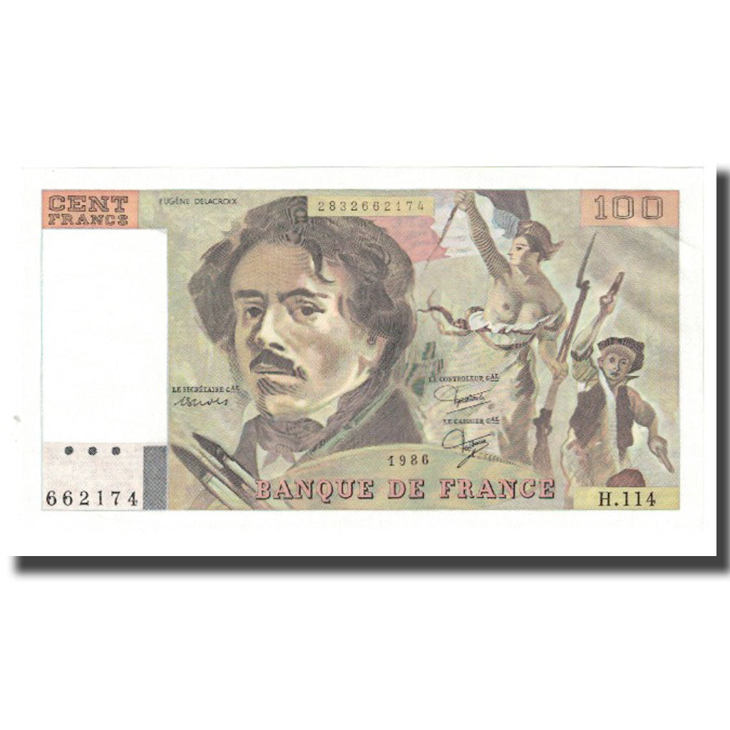 France, 100 Francs, 1986, SPL+, Fayette:69.10, KM:154b