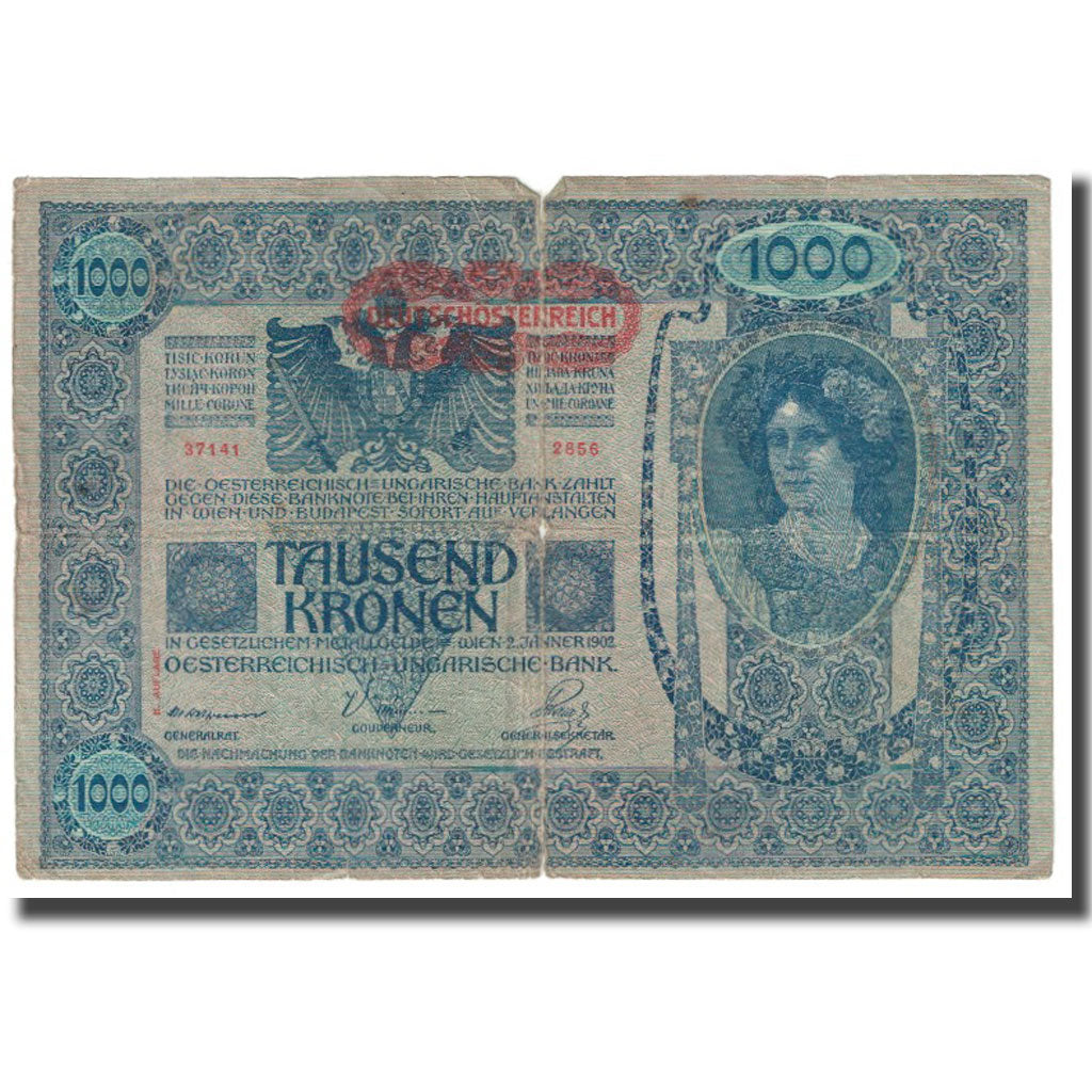 Billete, 1000 Kronen, 1902, Austria, 1902-01-02, KM:60, MBC