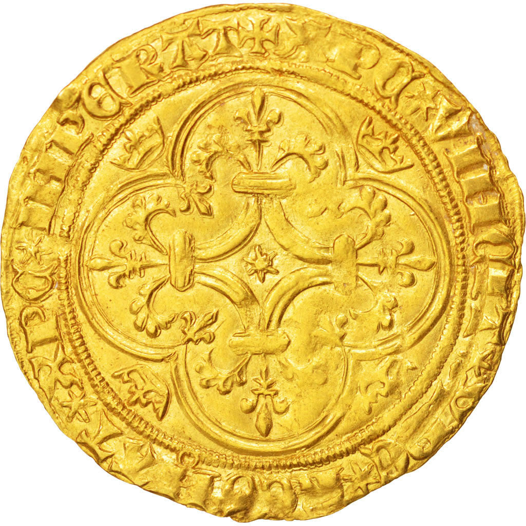 Francia, Écu d'or, Ecu d'or, Tournai, MB+, Oro, Duplessy:369D