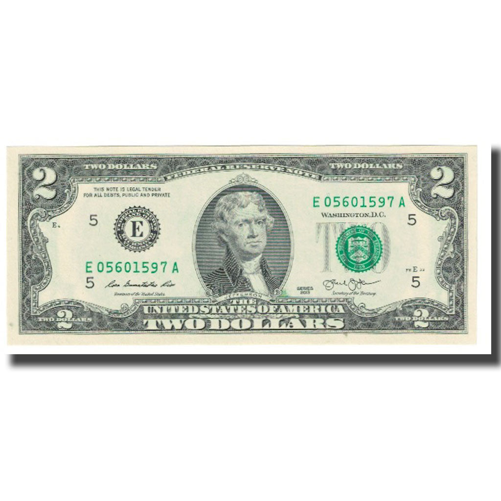 Billet, États-Unis, Two Dollars, 2013, NEUF