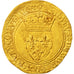 France, Charles VI, Ecu d'or 2nd emission, VF(30-35), Gold, Duplessy:369A