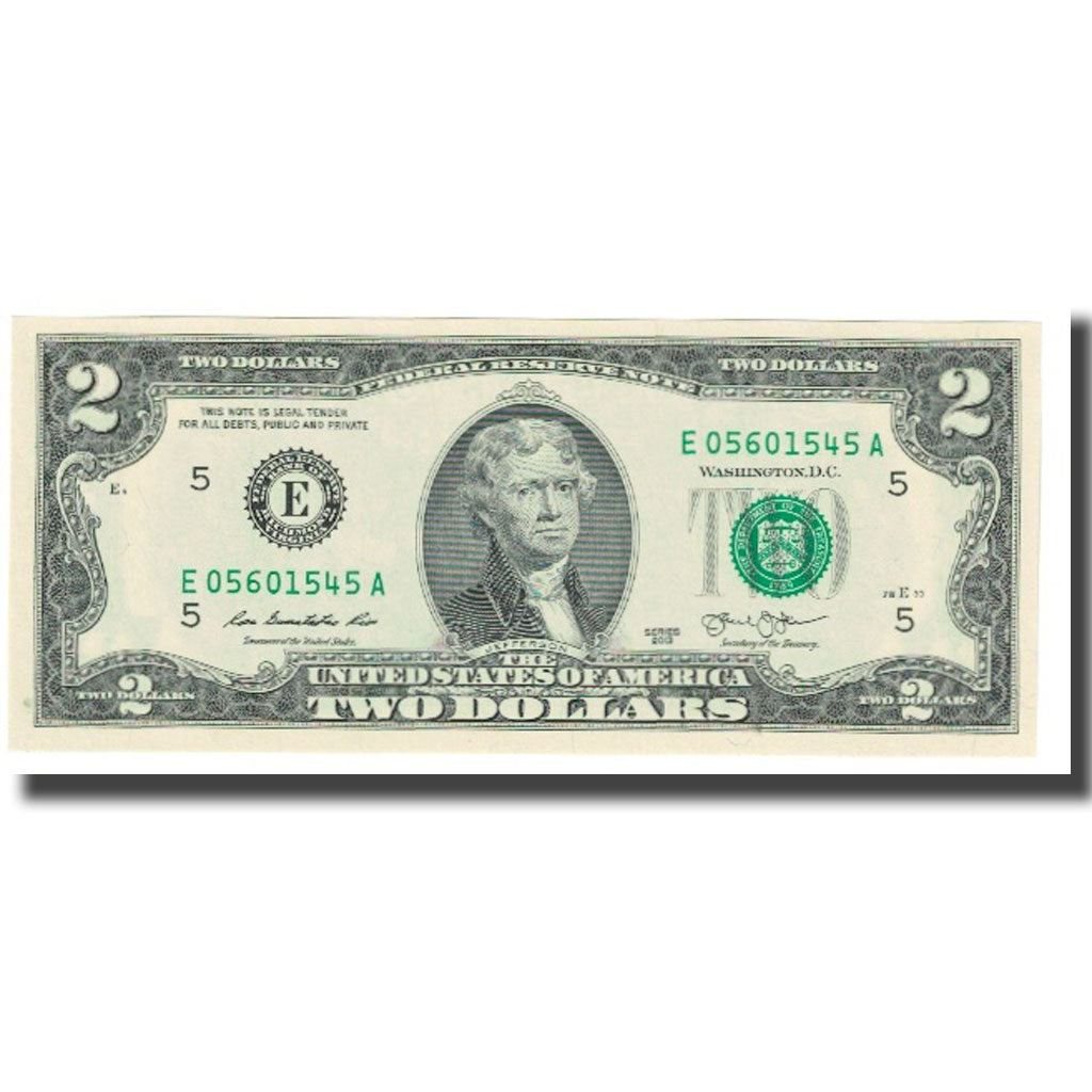 Nota, Estados Unidos da América, Two Dollars, 2013, UNC(65-70)