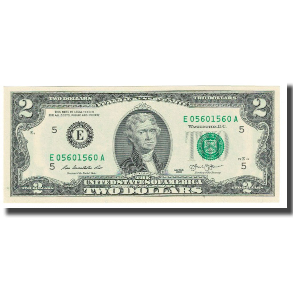 Banknote, United States, Two Dollars, 2013, UNC(65-70)