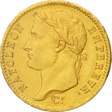 France, Napoléon I, 20 Francs, 1808, Paris, AU(50-53), Gold,KM:687.1,Gadoury1024