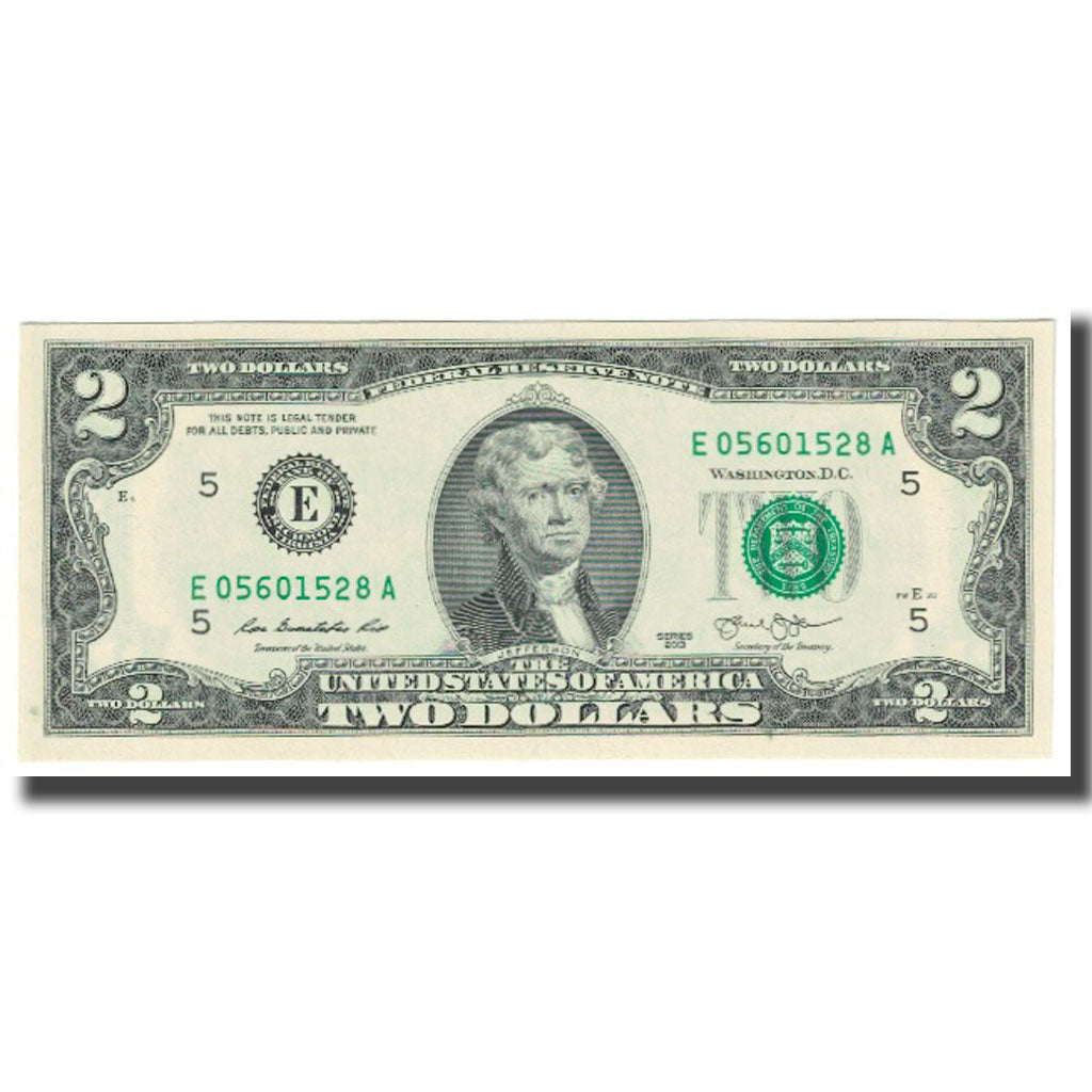 Billete, Two Dollars, 2013, Estados Unidos, WASHINGTON, UNC