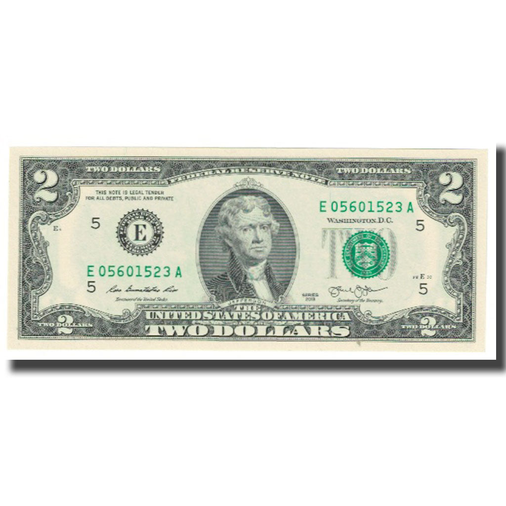 Banknot, USA, Two Dollars, 2013, Thomas Jefferson, UNC(65-70)