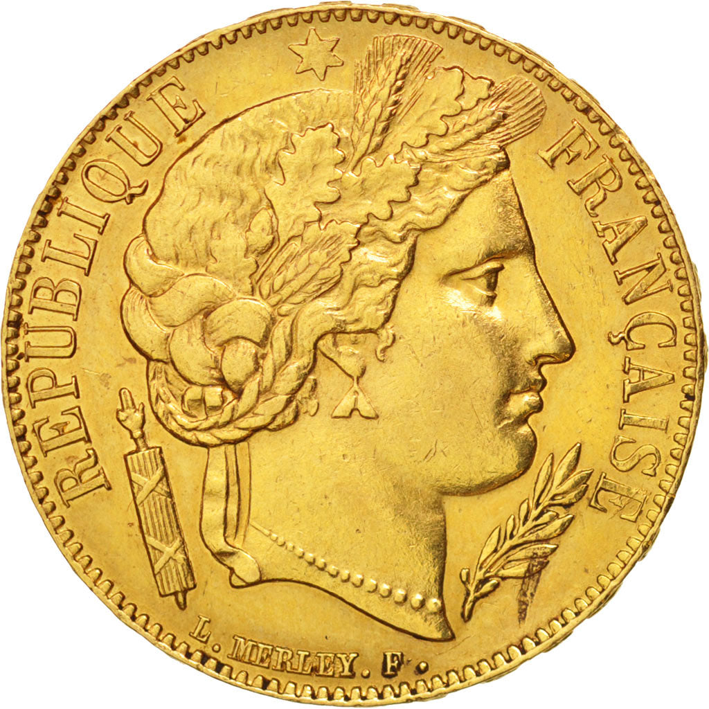 France, Cérès, 20 Francs, 1851, Paris, EF(40-45), Gold, KM:762, Gadoury:1059