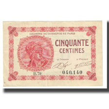 France, Paris, 50 Centimes, 1920, 97.10, AU(55-58)