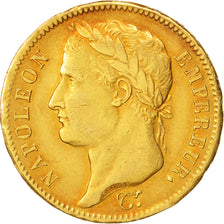 Moneta, Francia, Napoléon I, 40 Francs, 1809, Lille, BB, Oro, KM:696.6