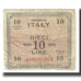 Banknot, Włochy, 10 Lire, 1943, KM:M19a, VF(20-25)