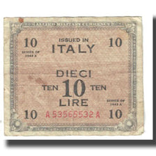 Banknote, Italy, 10 Lire, 1943, KM:M19a, VF(20-25)