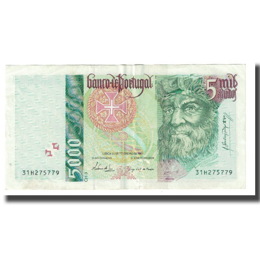 Banknote, Portugal, 5000 Escudos, 1997, 1997-02-20, KM:190a, EF(40-45)