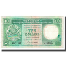 Billet, Hong Kong, 10 Dollars, 1988, 1988-01-01, KM:191b, SUP