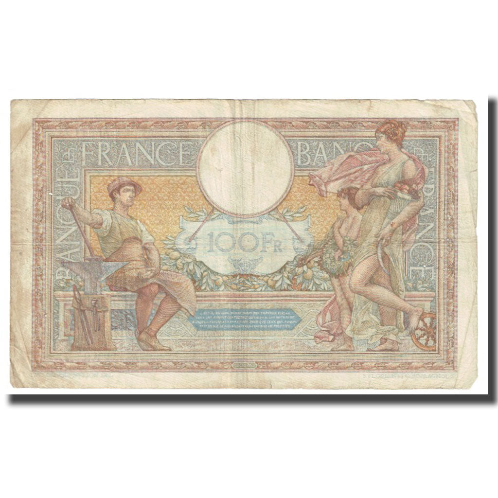 France, 100 Francs, 1937, P. Rousseau and R. Favre-Gilly, 1937-12-30, TB
