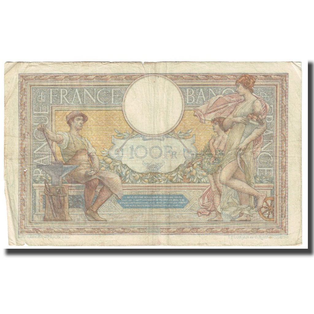 France, 100 Francs, 1928, P. Rousseau and R. Favre-Gilly, 1928-06-01, VF(20-25)