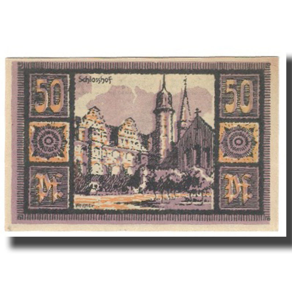 Billet, Allemagne, Merseburg Stadt, 50 Pfennig, Ville, 1921, 1921-05-01, NEUF