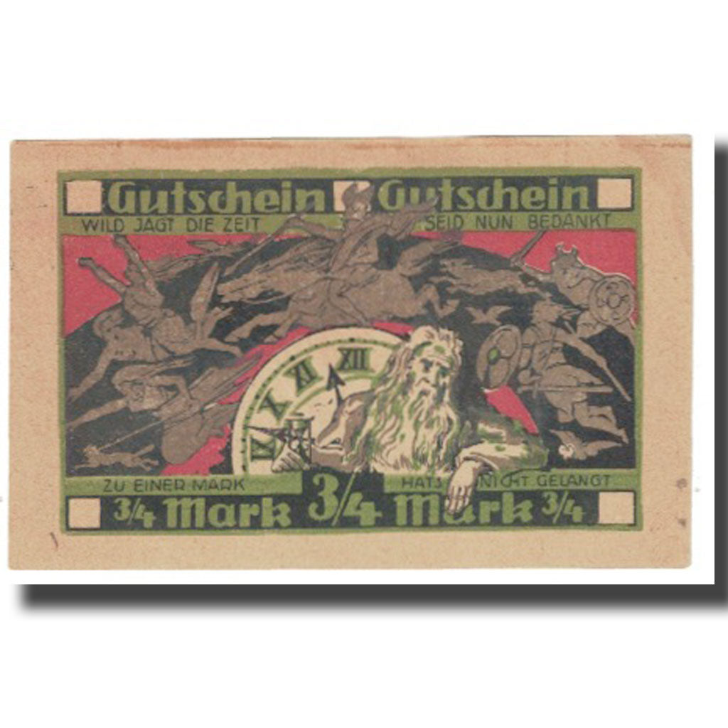 Banknote, Germany, 3/4 Mark, personnage, 1921, 1921-05-01, AU(55-58)