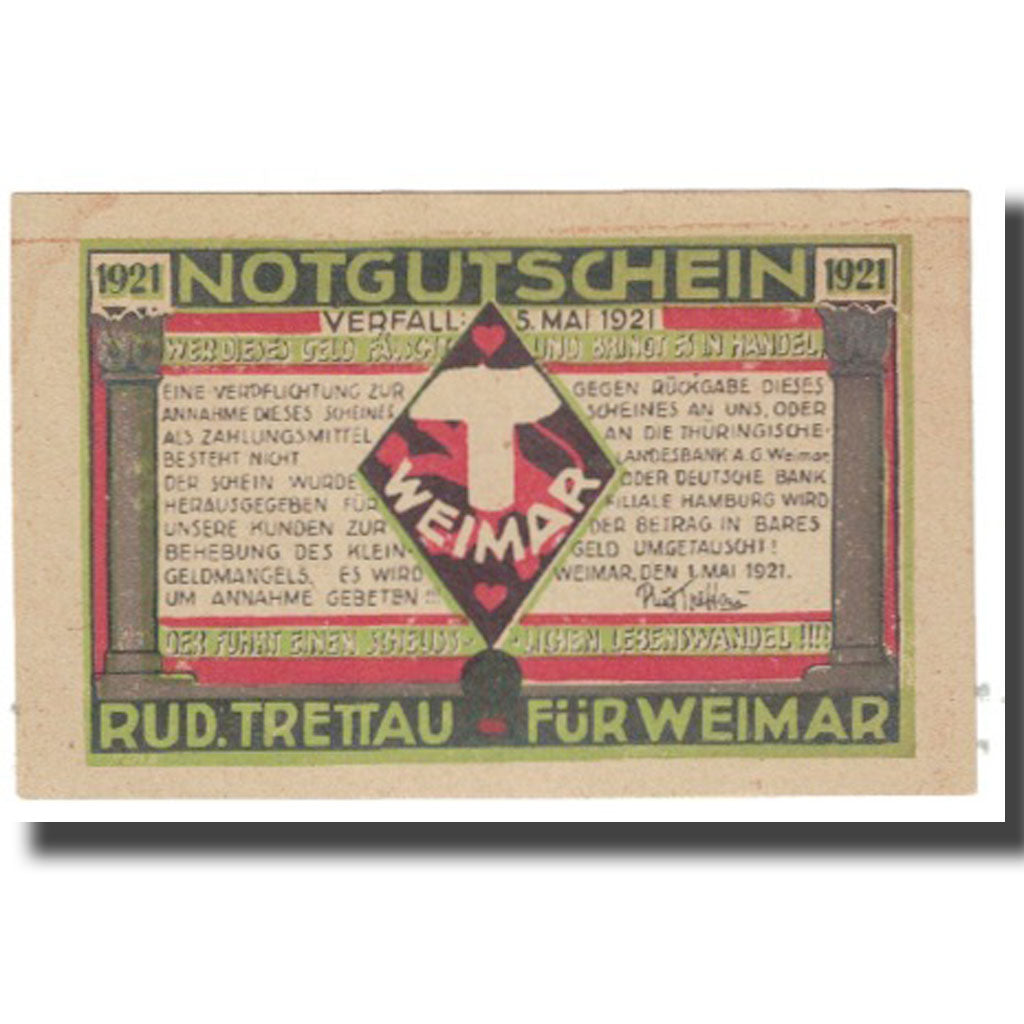 Banknote, Germany, 3/4 Mark, personnage, 1921, 1921-05-01, AU(55-58)