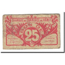 France, Nancy, 25 Centimes, 1918, EF(40-45), Pirot:87.64