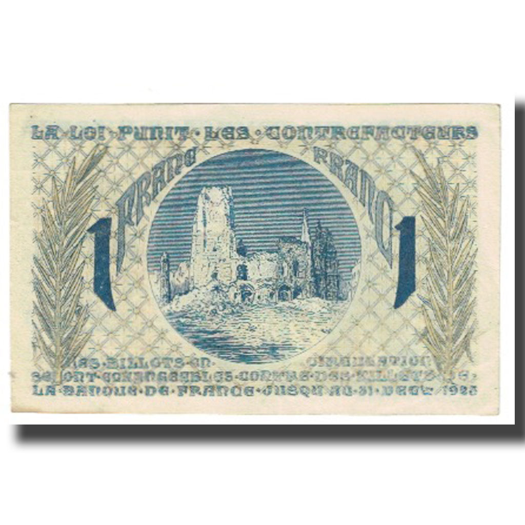 France, Arras, 1 Franc, 1923, AU(55-58)