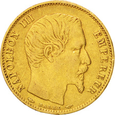 Frankreich, Napoleon III, 5 Francs, 1854,Paris,VF(20-25),Gold,KM 783,Gadoury1000