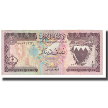 Nota, Barém, 1/2 Dinar, KM:7, AU(55-58)