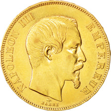 France, Napoleon III, 50 Francs, 1859, Paris, EF(40-45),Gold,KM785.1,Gadoury1111
