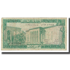 Banknot, Liban, 5 Livres, KM:62a, VF(20-25)