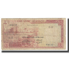 Banknote, Lebanon, 1 Livre, 1972, KM:55a, VF(20-25)