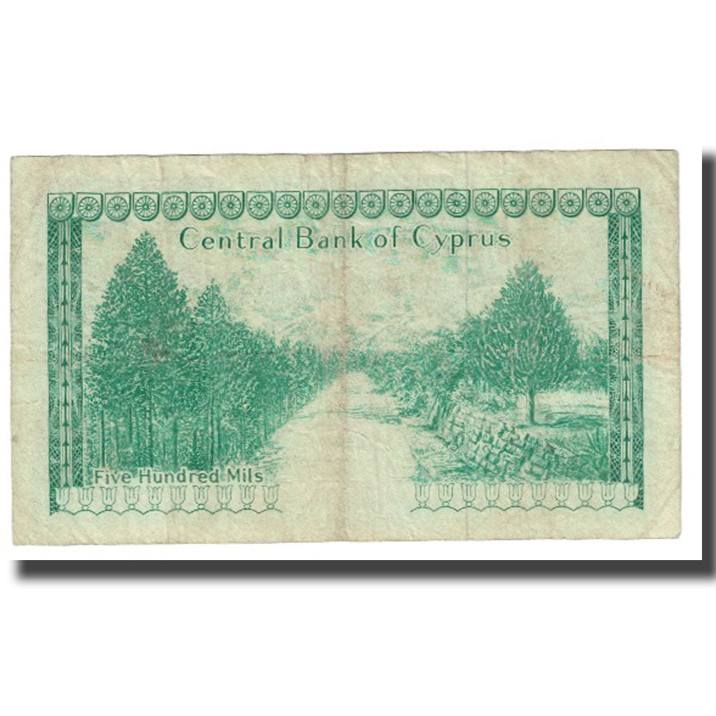 Banknote, Cyprus, 500 Mils, 1973, 1973-05-01, KM:42b, VF(20-25)