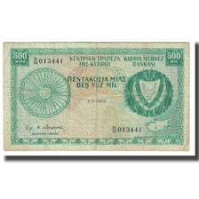 Banknote, Cyprus, 500 Mils, 1968, 1968-03-01, KM:42a, VF(20-25)