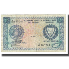 Banknote, Cyprus, 250 Mils, 1982, 1982-06-01, KM:41c, VF(20-25)