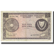 Banknote, Cyprus, 1 Pound, 1974, 1974-06-01, KM:39a, VF(20-25)