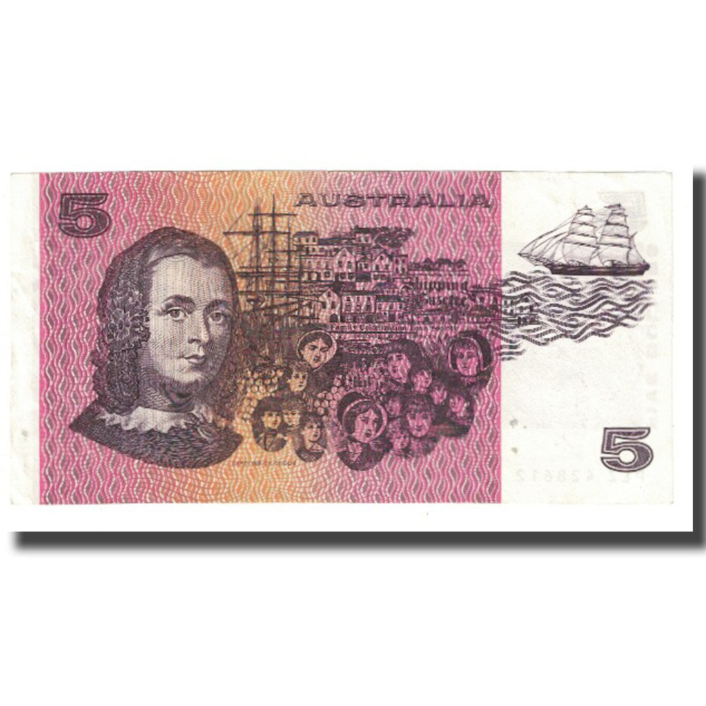 Banknote, Australia, 5 Dollars, KM:44a, AU(55-58)