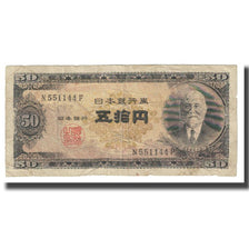 Banknote, Japan, 50 Yen, KM:88, VF(20-25)