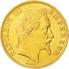 France, Napoléon III, 50 Francs, 1866, Paris, SUP, Or, KM:804.1, Gadoury 1112