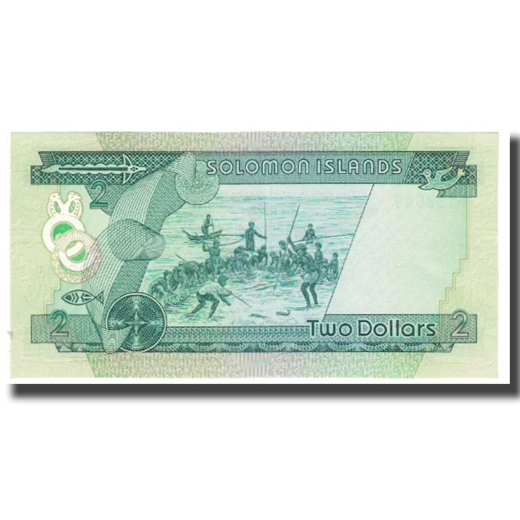 Billet, Îles Salomon, 2 Dollars, KM:5a, NEUF