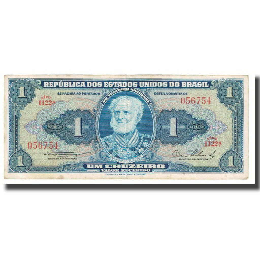 Banknote, Brazil, 1 Cruzeiro, KM:150d, EF(40-45)