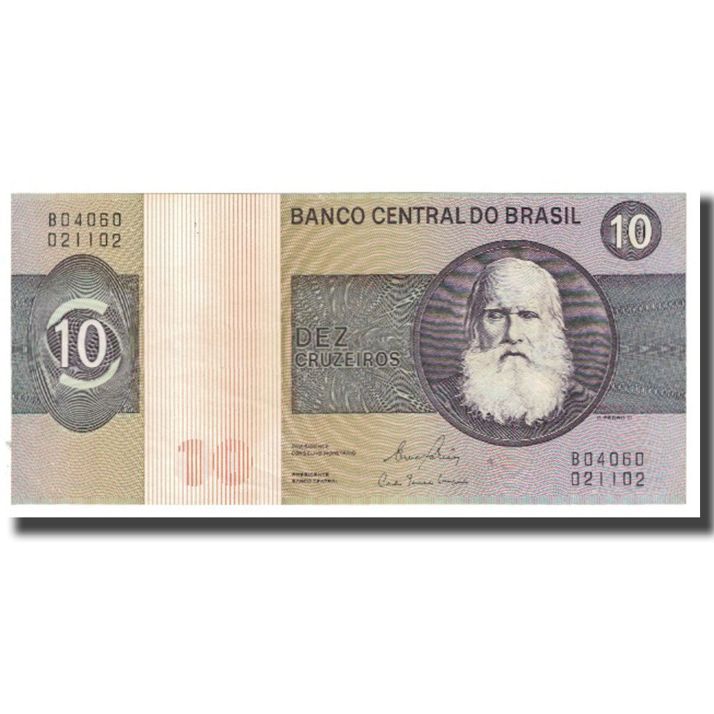 Banknote, Brazil, 10 Cruzeiros, KM:193c, UNC(65-70)