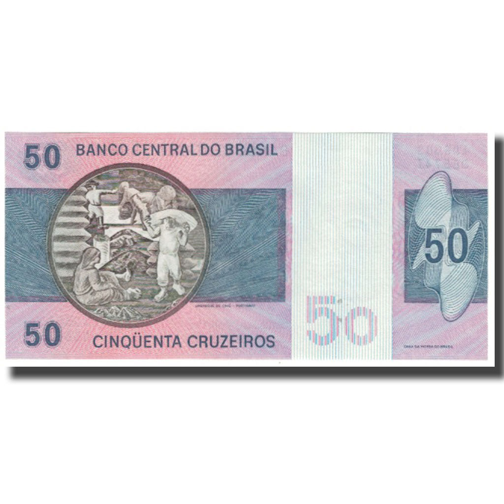 Banknote, Brazil, 50 Cruzeiros, KM:194a, UNC(65-70)
