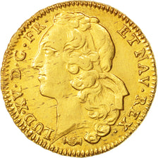 Coin, France, Louis XV, Double louis d'or au bandeau, 2 Louis D'or, 1764