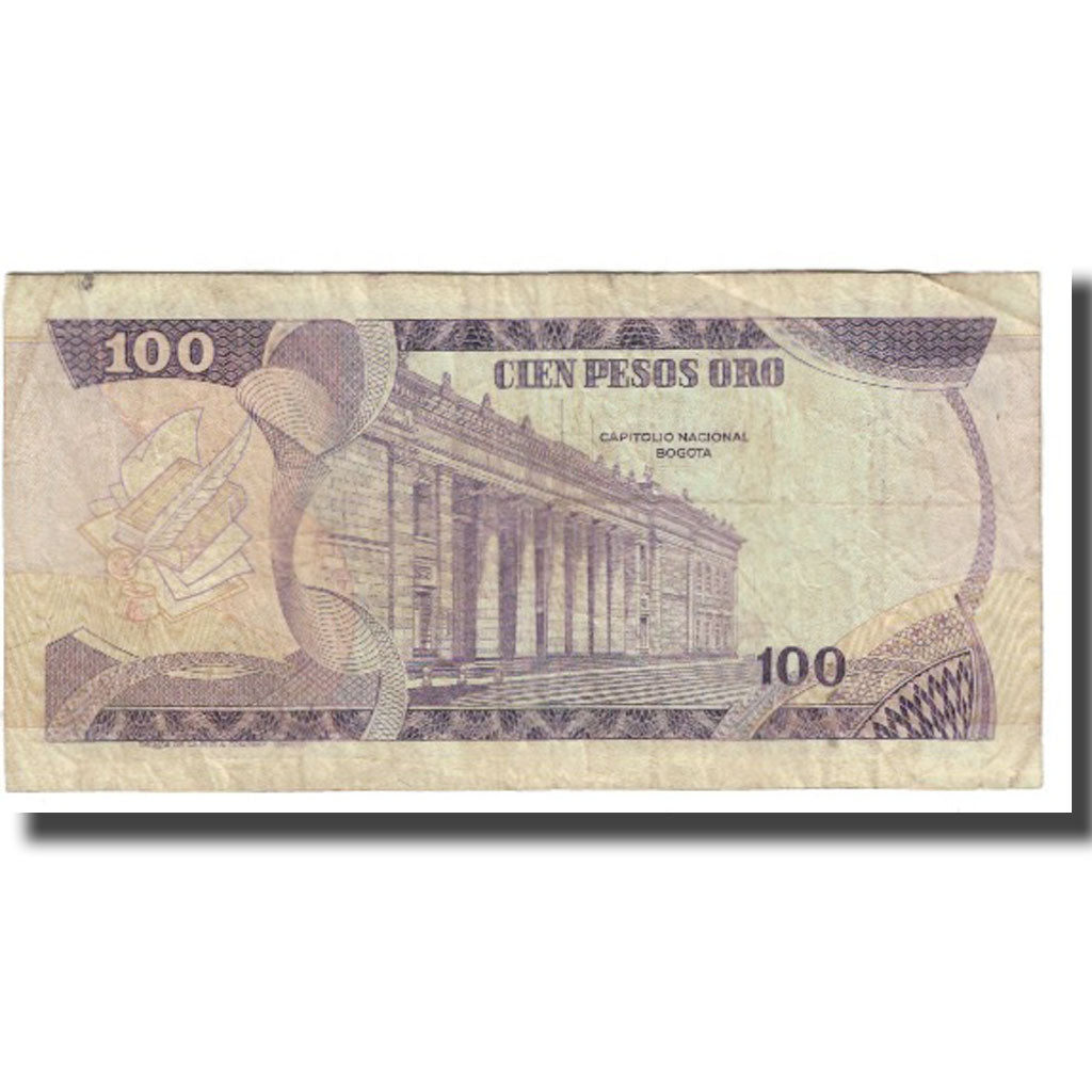 Banknote, Colombia, 100 Pesos Oro, 1980, 1980-01-01, KM:418a, VF(20-25)