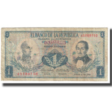 Billet, Colombie, 1 Peso Oro, 1961, 1961-01-02, KM:404b, TB