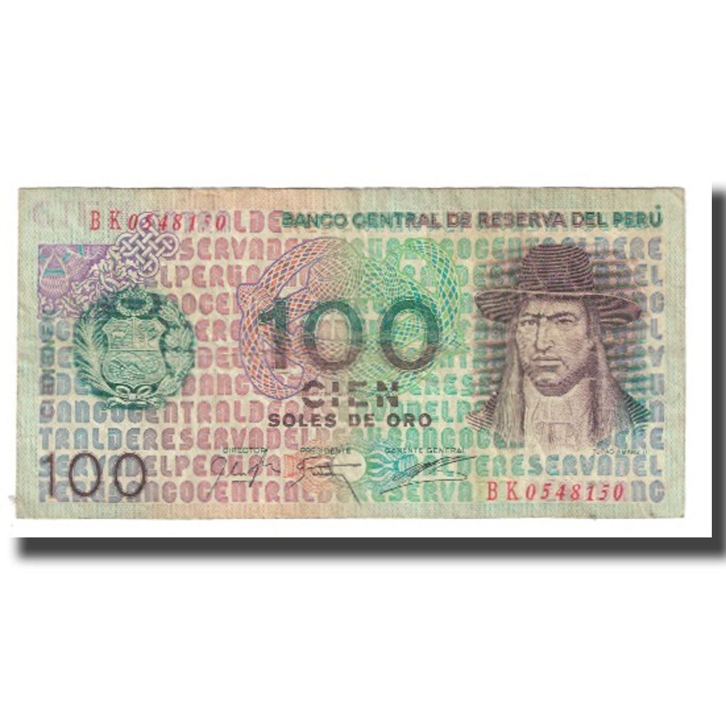 Banknote, Peru, 100 Soles De Oro, 1976, 1976-07-22, KM:108, VF(20-25)